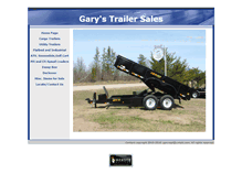 Tablet Screenshot of garystrailersales.com